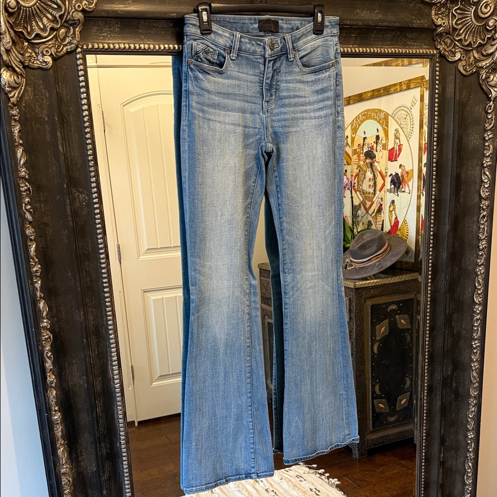 Buckle Light Blue Flare Jeans